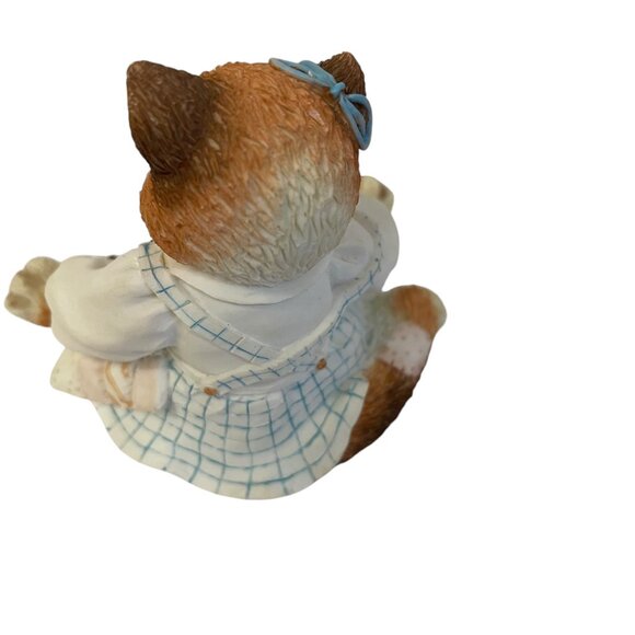 Charming Tails "Your Patchwork Charm Shows Through" Cat Figurine By Enesco - Picture 3 of 6
